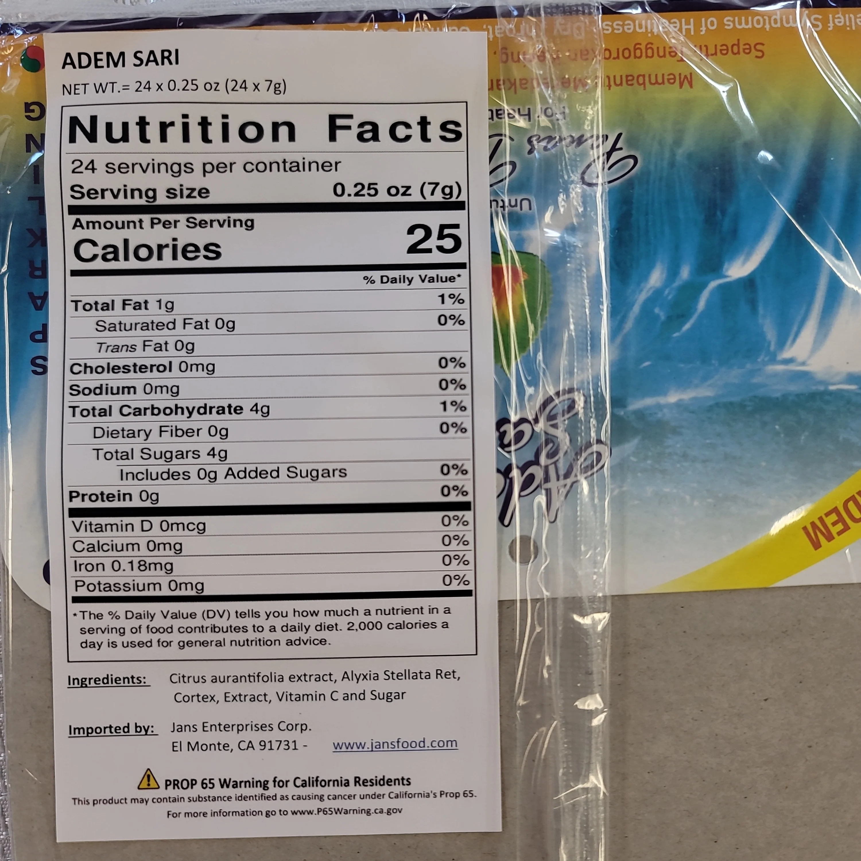 Adem Sari Drink (24 Sachets x 7 grams) - Image 2