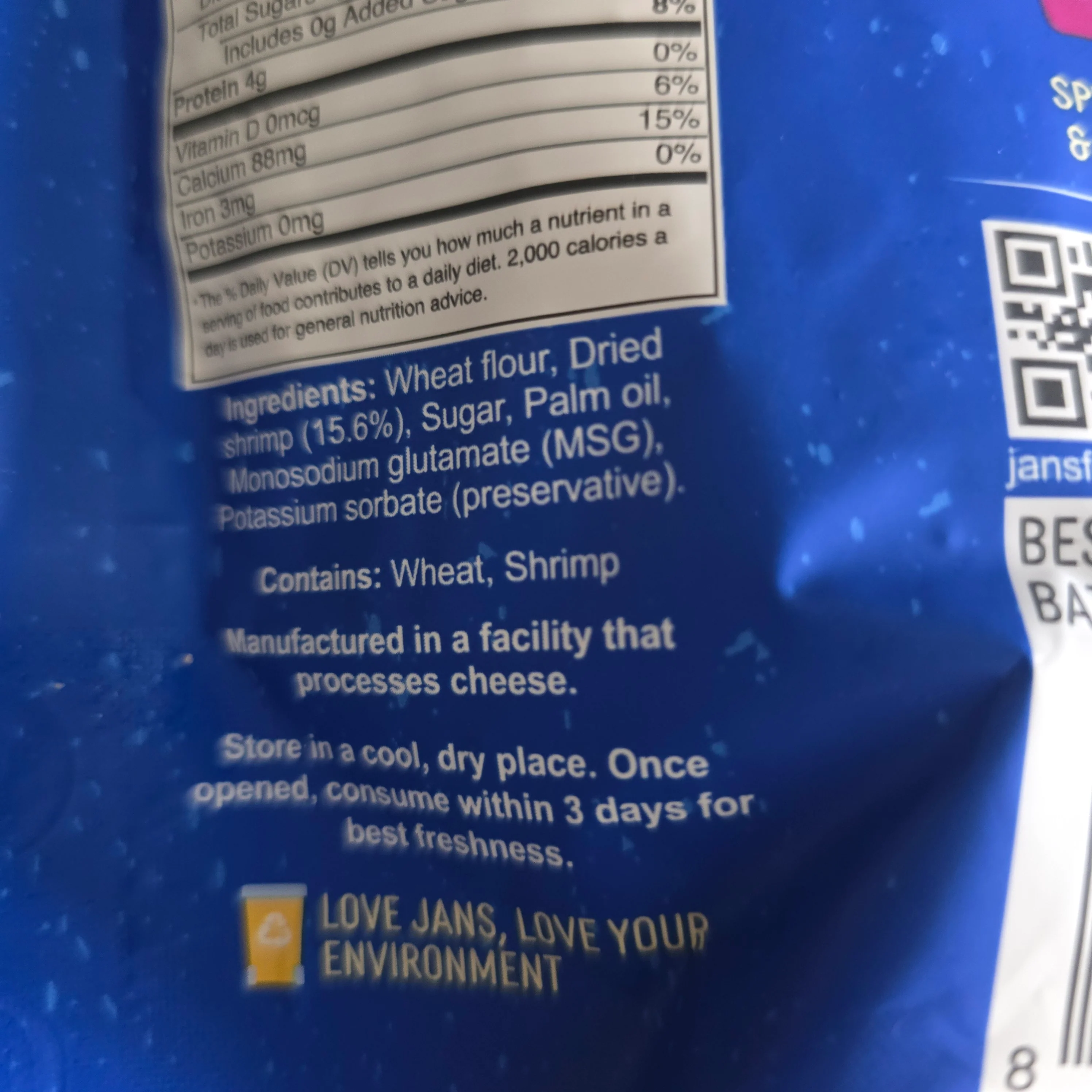 Jans Shrimp Spring Roll Original Flavor 5.29 Oz (150 g) - Image 3