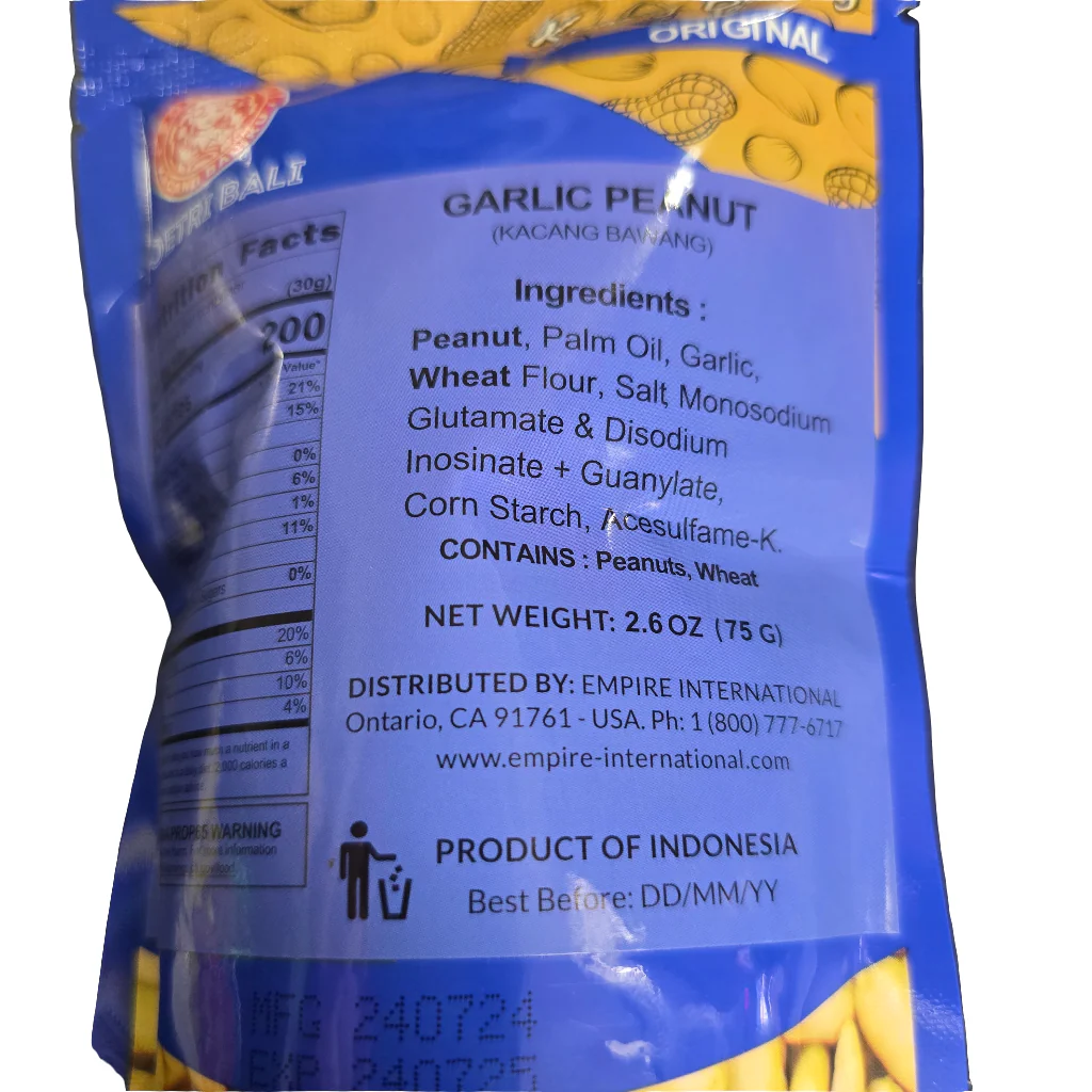 # Poetri Bali Garlic Peanut 75 g (Original) - Image 2