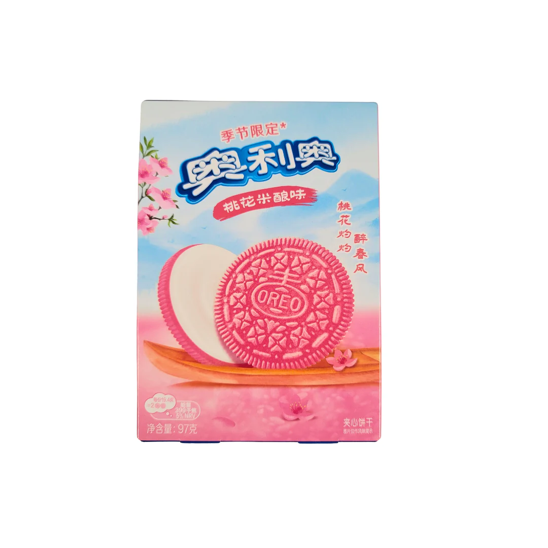 Oreo Sandwich Cookies Peach Blossom Rice Flavor 97 g
