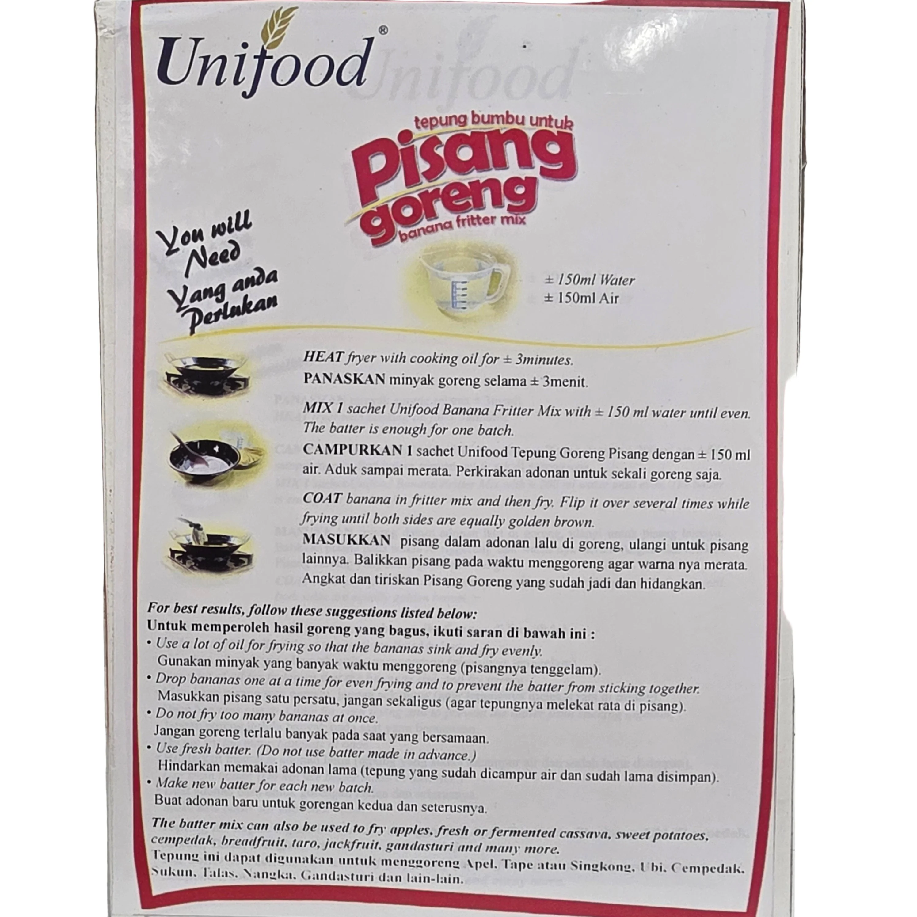 Pondan Unifood Banana Fritter 8.8 oz - Image 2