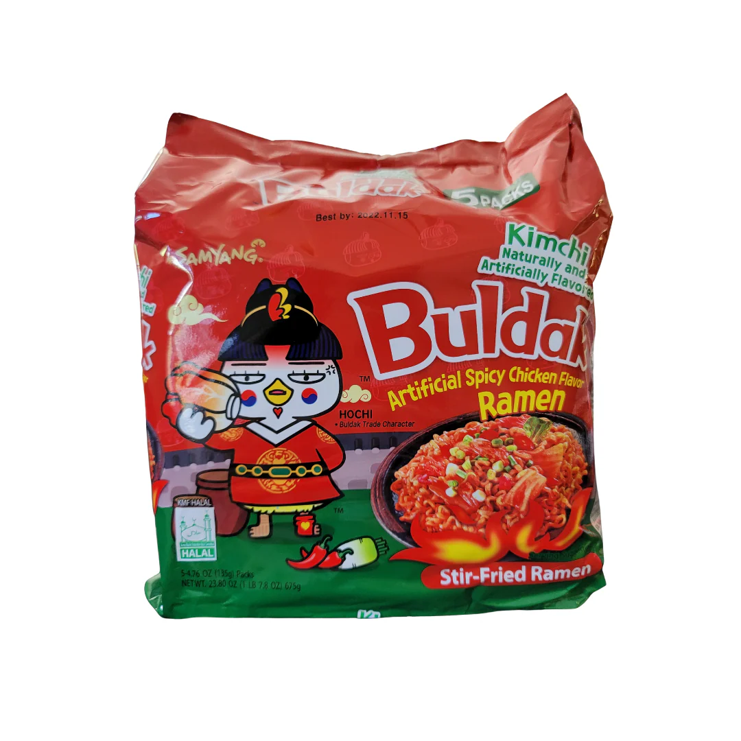 Samyang Buldak Kimchi Hot Chicken Ramen (5 x 135 g)