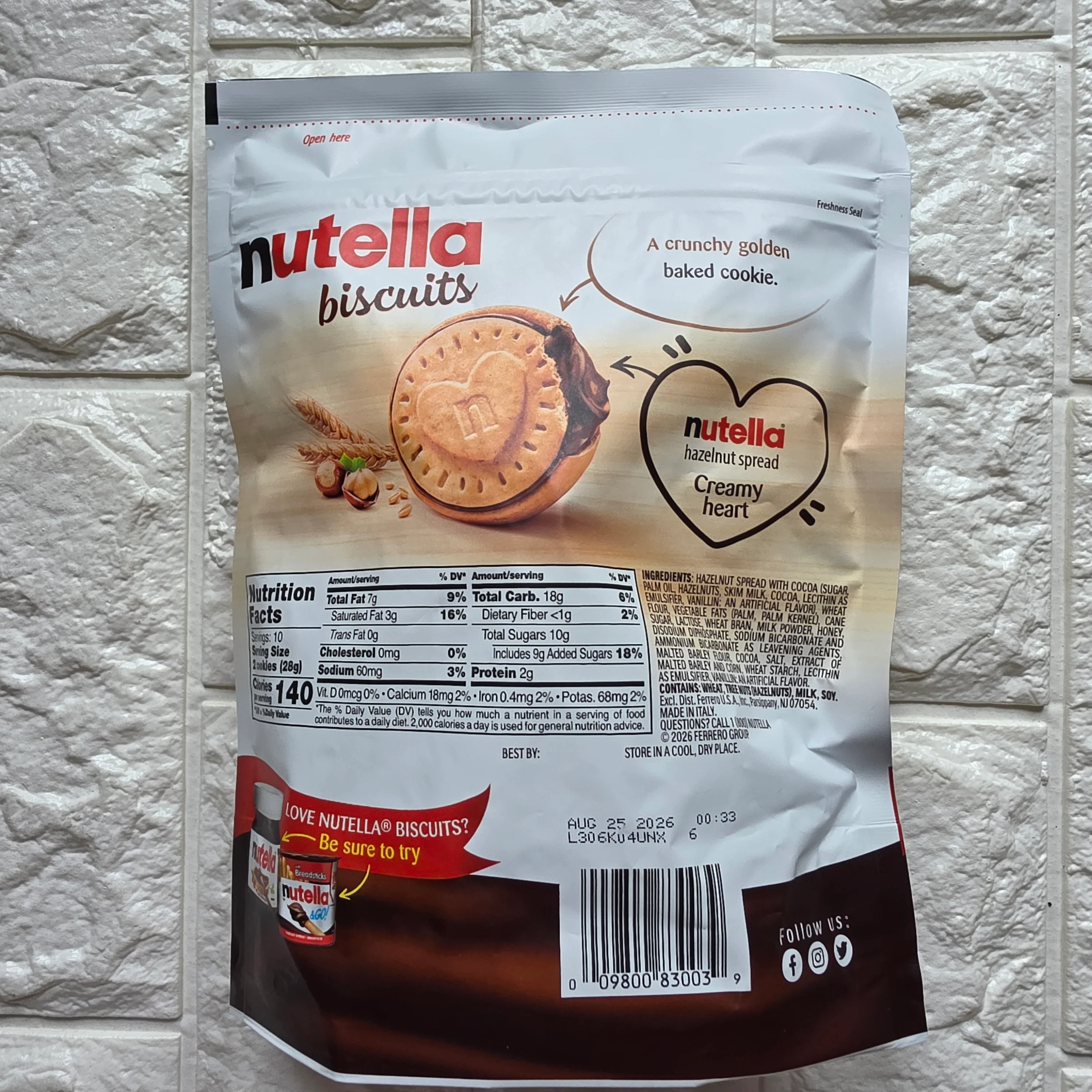 Nutella Biscuits 9.7oz (276g) - Image 2